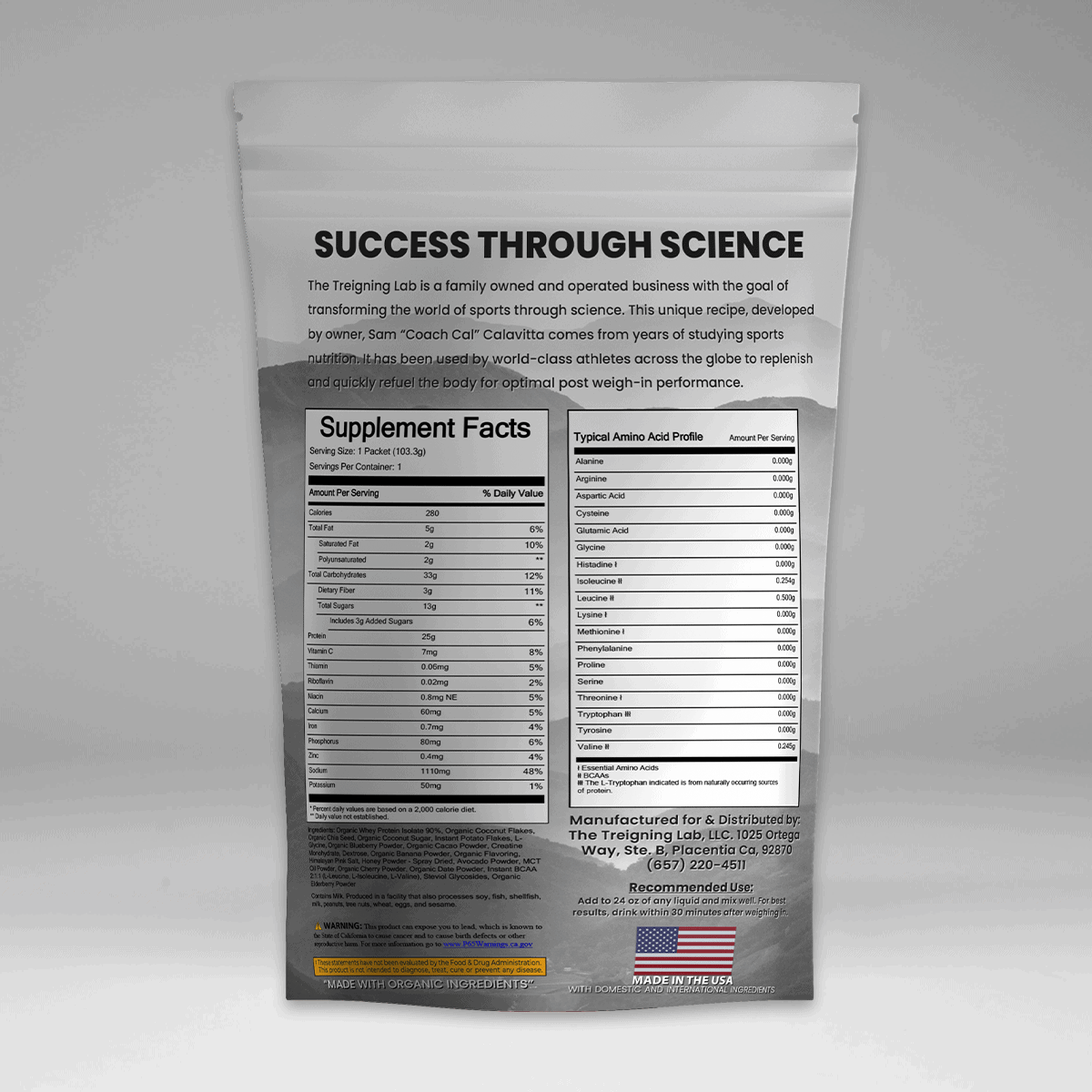 Shake Bag Product - Back (white)