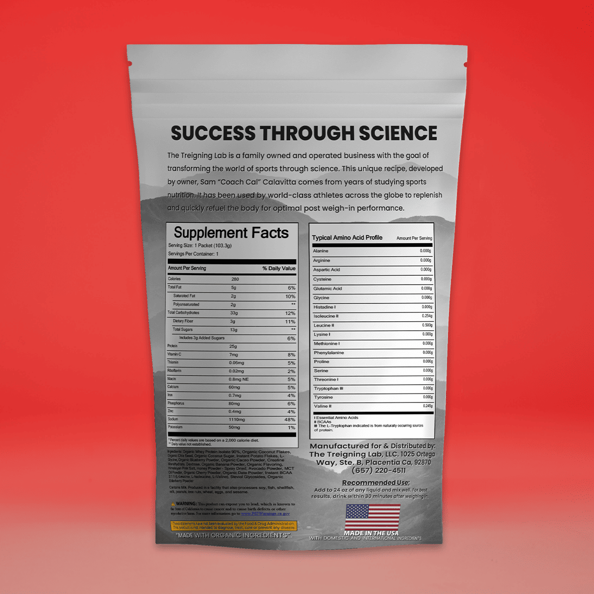 Shake Bag Product - Back